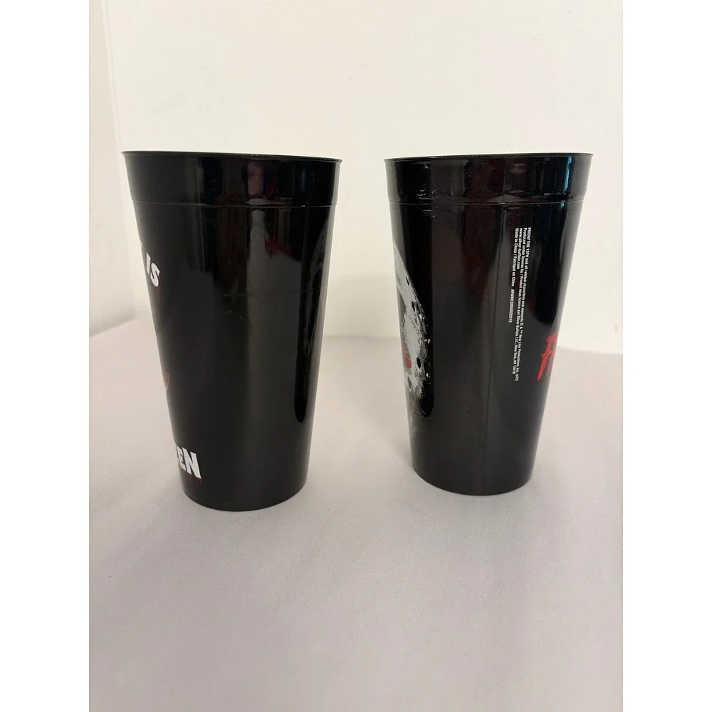 Universal Horror Plastic Cups Unisex 22oz Black Michael Myers Jason‎ Halloween